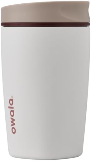 Leak-Proof Insulated Coffee Tumbler, 12 oz Owala SmoothSip Travel Cup
