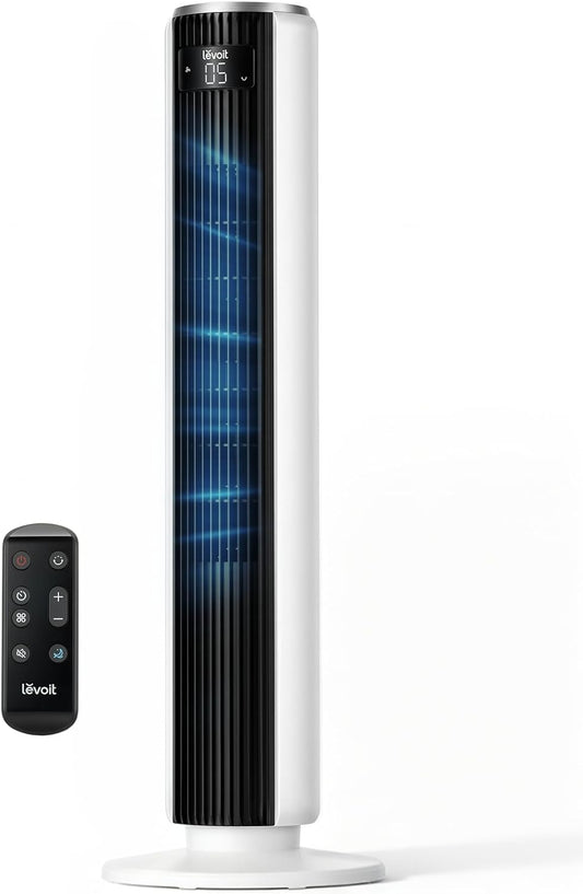 Levoit 36-Inch Tower Fan for Bedroom, Quiet Oscillating Cooling