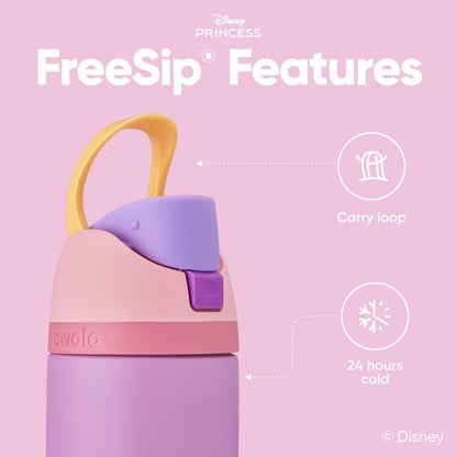 Owala Disney Princess Insulated Water Bottle With FreeSip Spout, 24 Oz