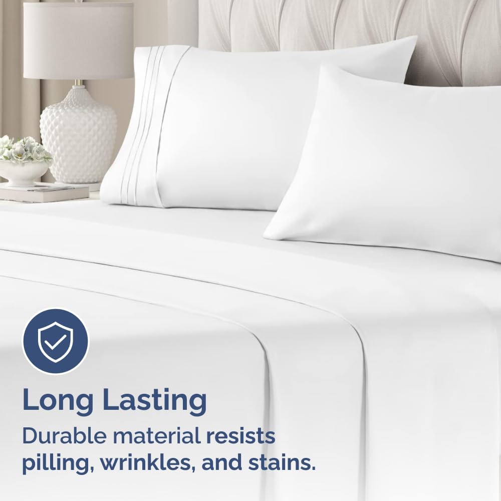 King Pillow Cases Set of 2 - Ultra Soft Hotel Quality Microfiber