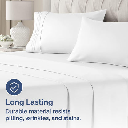 King Pillow Cases Set of 2 - Ultra Soft Hotel Quality Microfiber