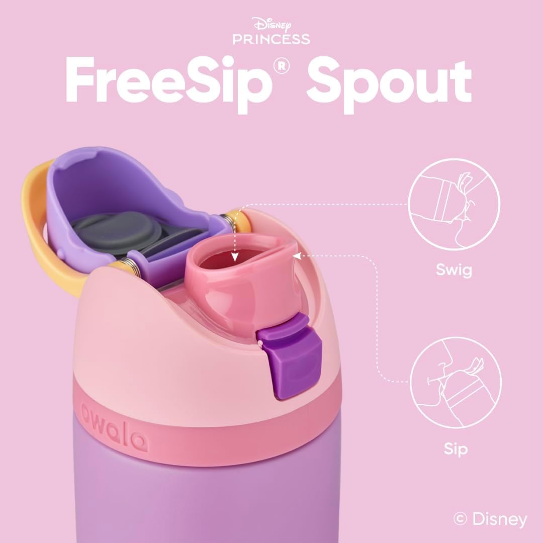 Owala Disney Princess Insulated Water Bottle With FreeSip Spout, 24 Oz