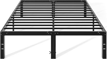 Queen Bed Frame With Storage, OLIXIS Reinforced Steel Slat Support