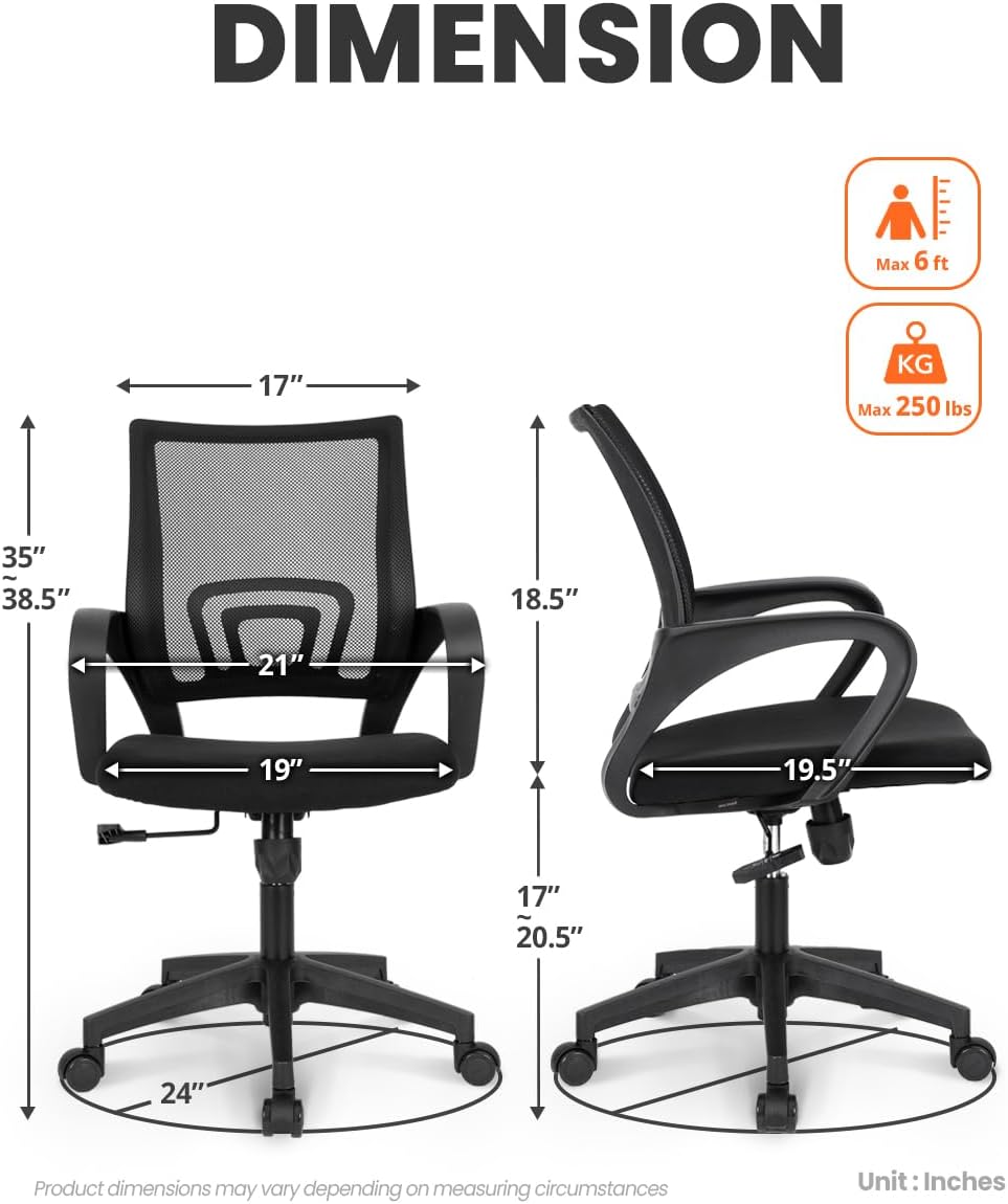 Ergonomic Mesh Office Chair With Lumbar Support by NEO CHAIR