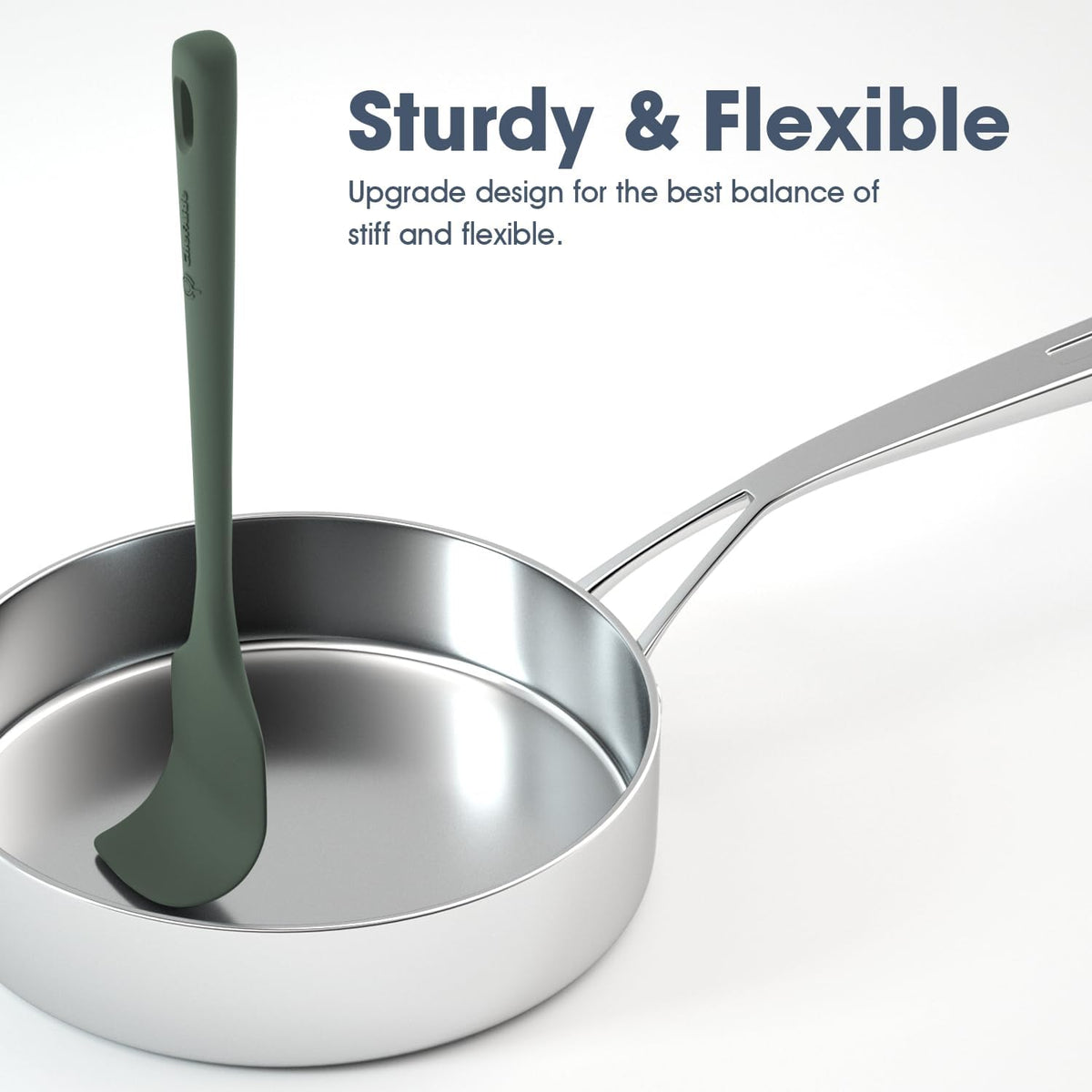 5-Piece Silicone Spatula Set Heat Resistant to 600°F ChefAide