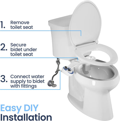 Self-Cleaning Bidet Attachment for Any Toilet - LUXE Bidet NEO 120