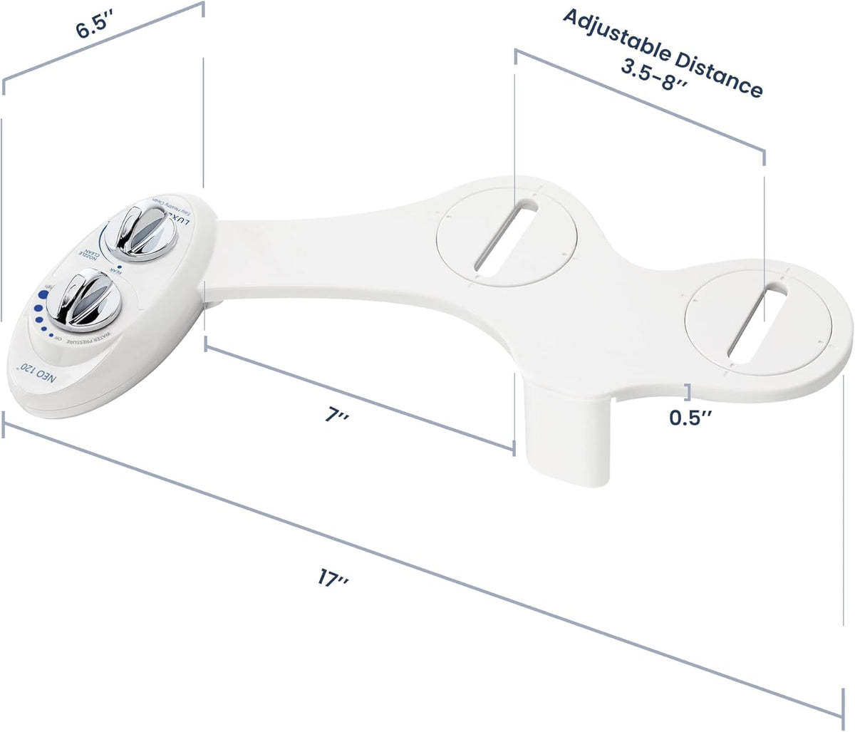 Self-Cleaning Bidet Attachment for Any Toilet - LUXE Bidet NEO 120