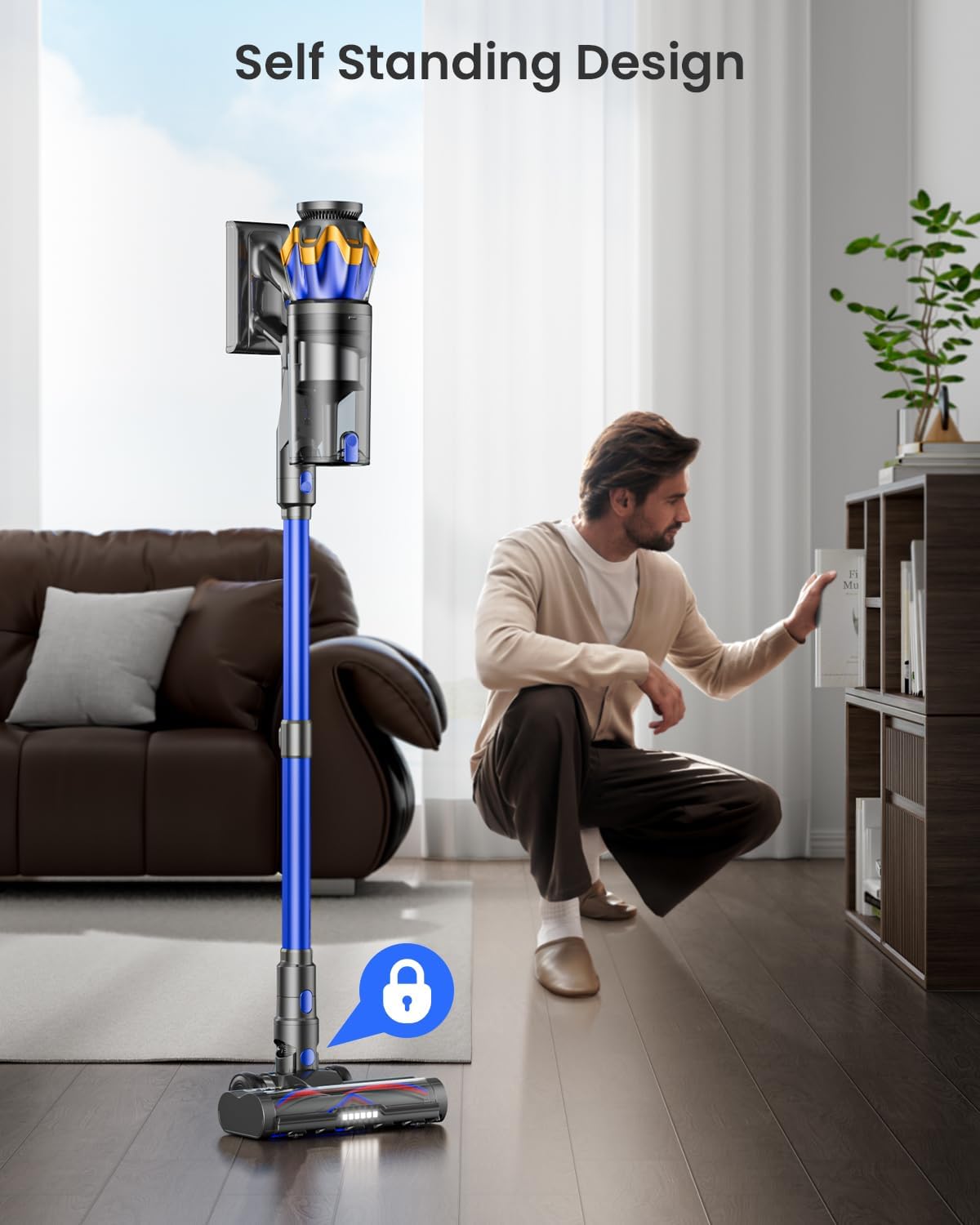 JELLYPIG X100 Cordless Stick Vacuum With 55KPA Suction