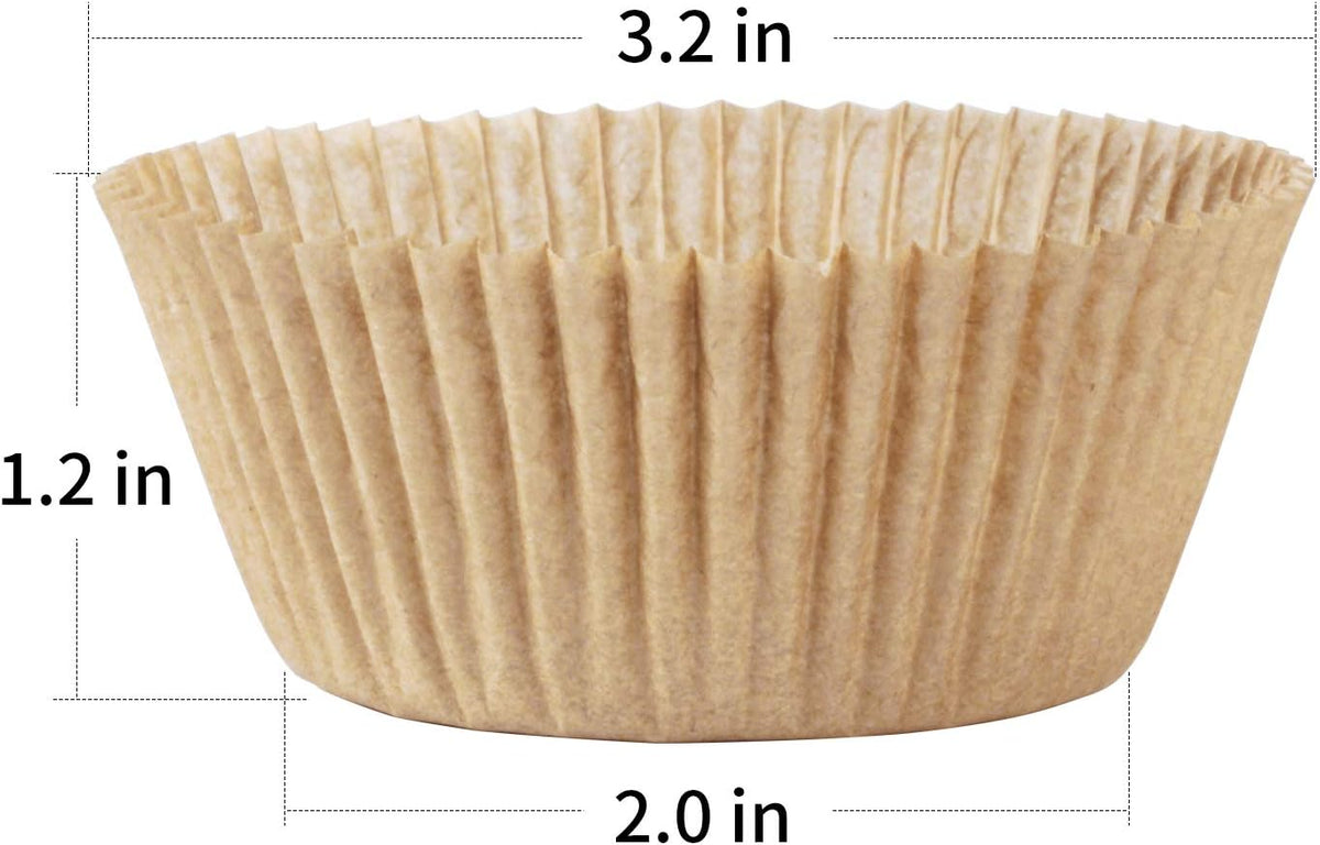 Standard Cupcake Liners, 500 Count Grease-Proof Baking Cups By Caperci