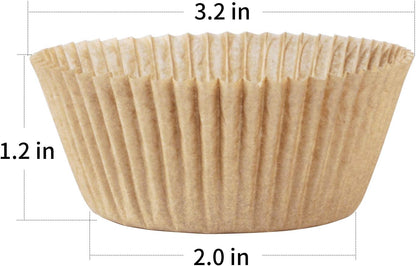 Standard Cupcake Liners, 500 Count Grease-Proof Baking Cups By Caperci
