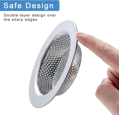 Kitchen Sink Strainer 2-Pack, Honmein Rustproof Stainless Steel