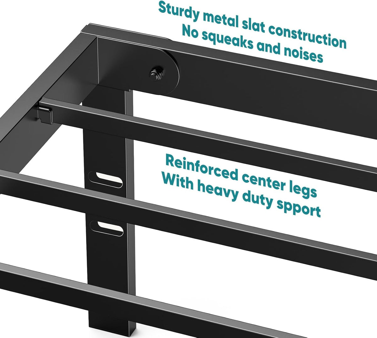 Twin Platform Bed Frame Heavy Duty Steel With Storage Sweetcrispy