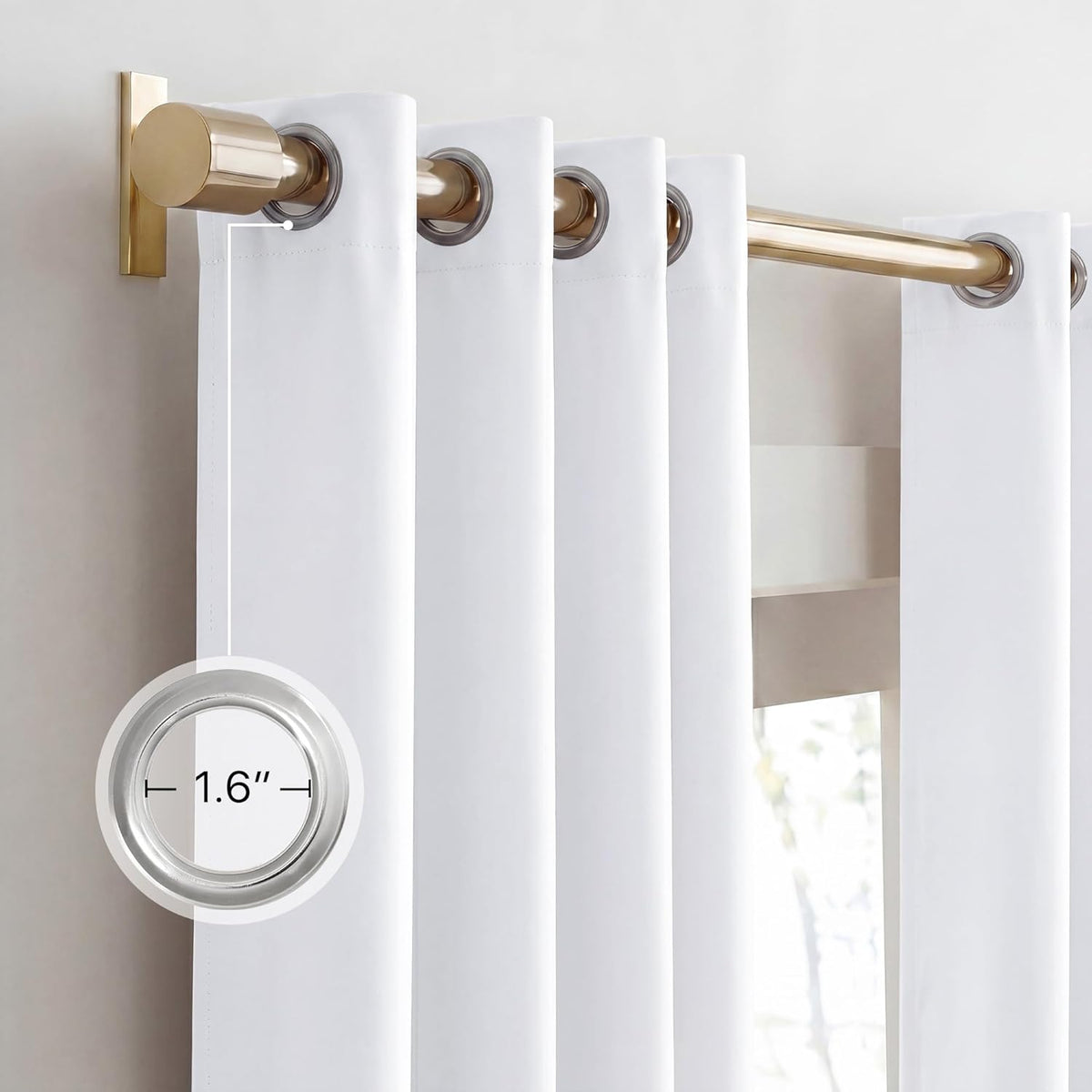 Nicetown Blackout Curtain Panels 84 Inch, Thermal Drapes, 2 Pack