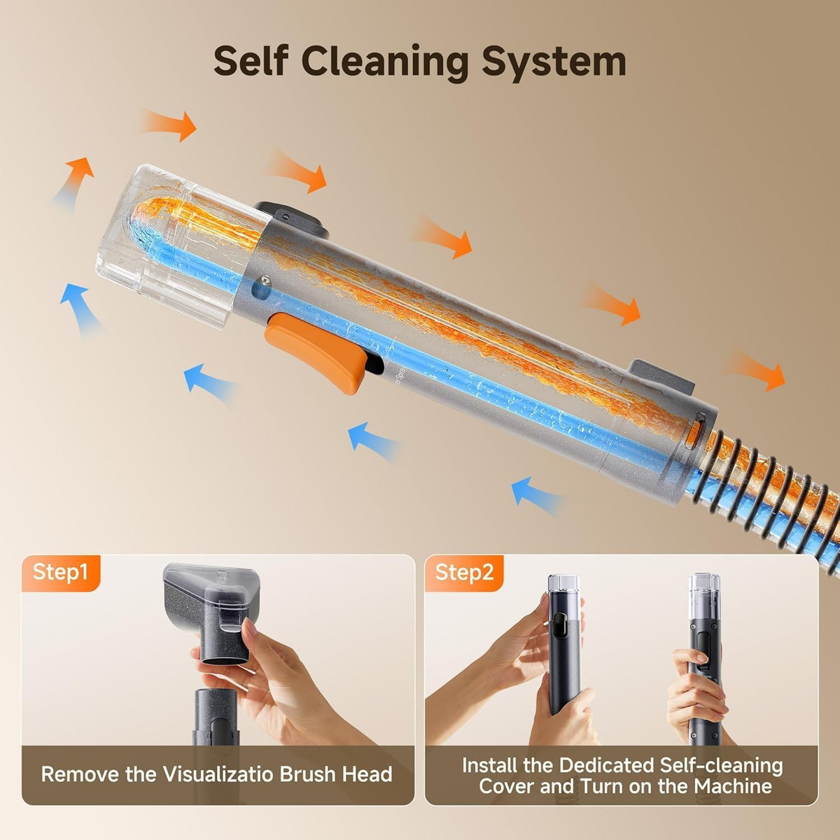 Uwant Y100 Portable Carpet Cleaner with 18Kpa Suction and 2-in-1 Tank