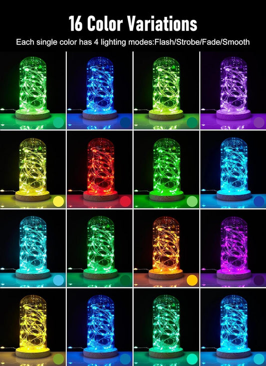 33 ft Color Changing Fairy String Lights, Minetom 100 LED USB