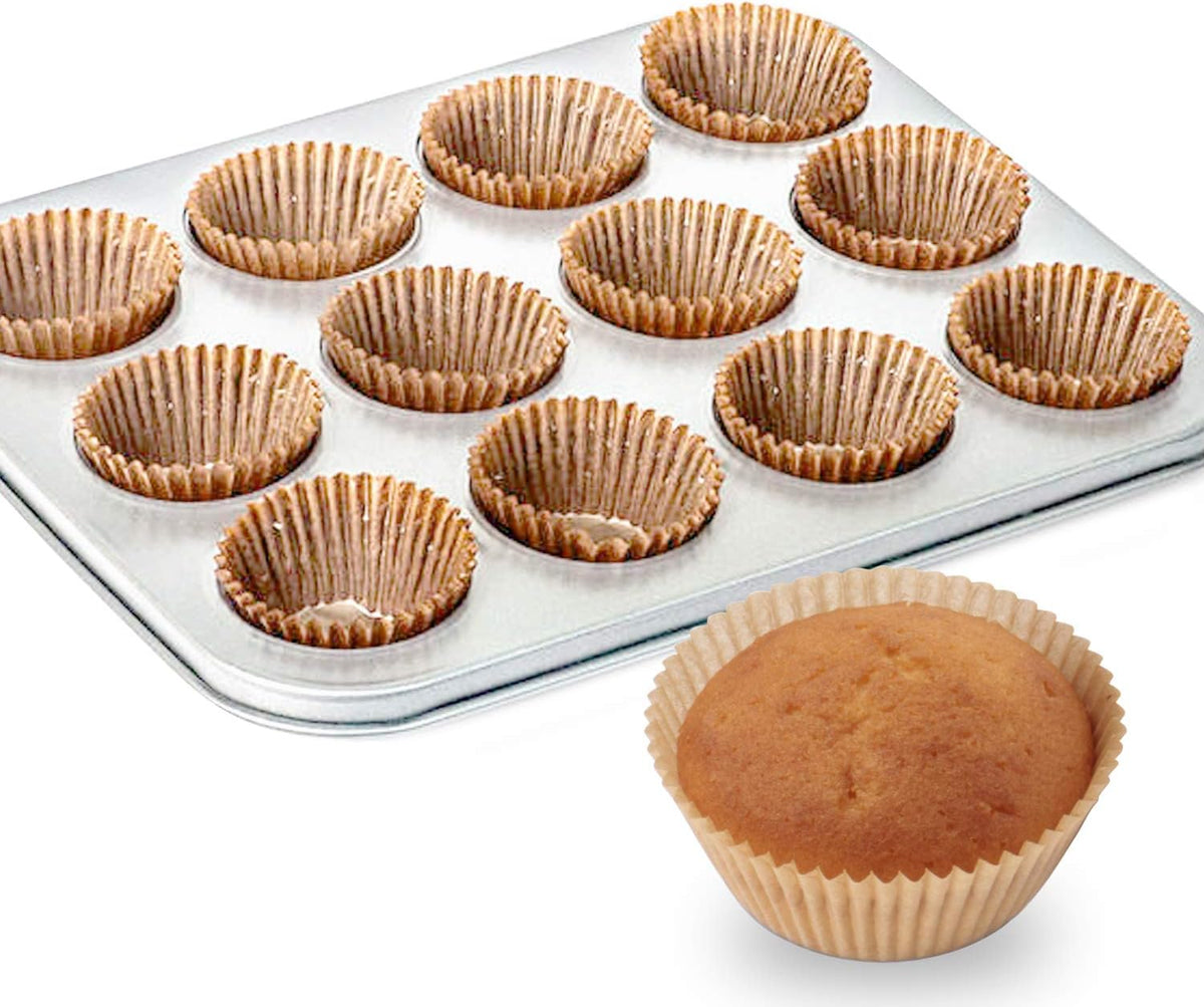 Standard Cupcake Liners, 500 Count Grease-Proof Baking Cups By Caperci