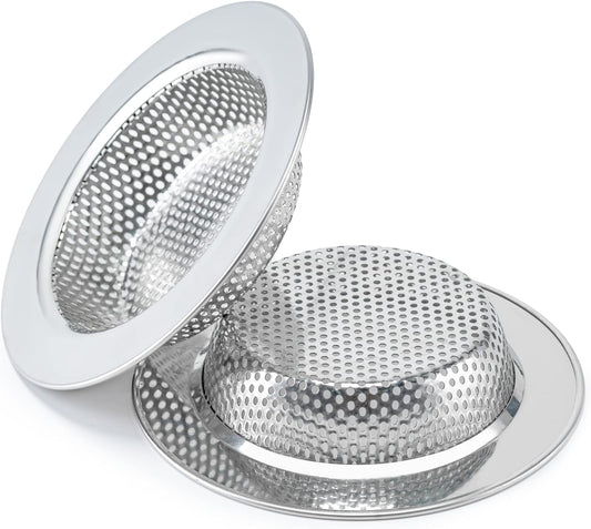 Kitchen Sink Strainer 2-Pack, Honmein Rustproof Stainless Steel