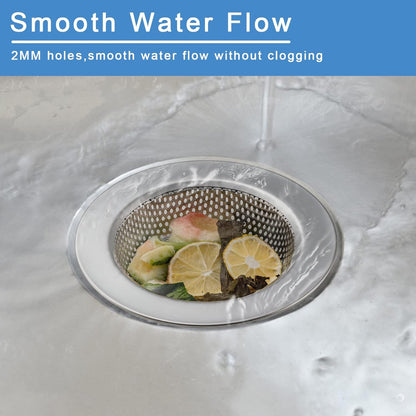 Kitchen Sink Strainer 2-Pack, Honmein Rustproof Stainless Steel