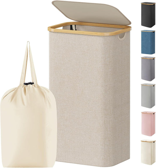Foldable Laundry Hamper With Lid And Removable Bag, Lifewit 100L