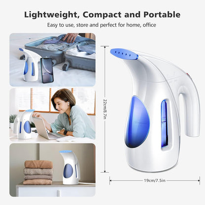 HiLIFE Portable Garment Steamer, 700W Wrinkle Remover, 240ml