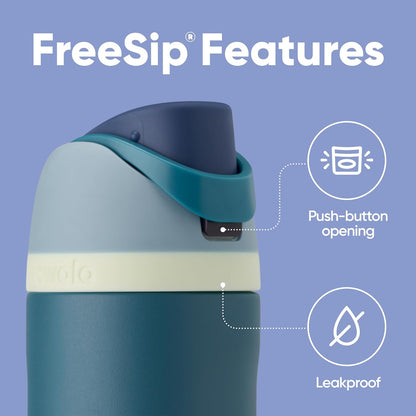 Owala FreeSip 24 Oz Insulated Water Bottle With Straw And Spout