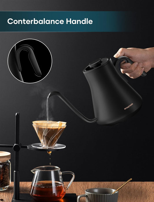 INTASTING Gooseneck Electric Kettle with Precise Temp Control, 0.9L