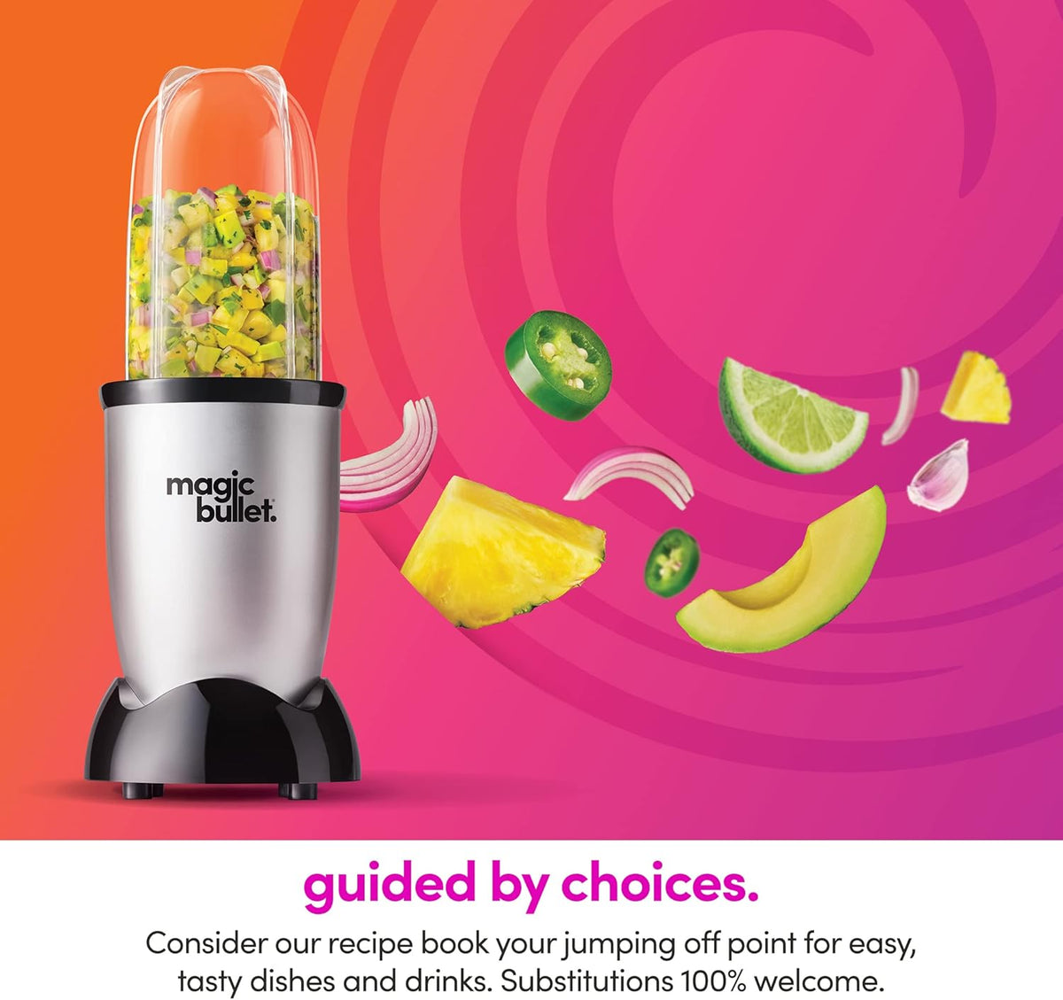 Compact Blender, Magic Bullet 250W Motor & 11-Piece Set