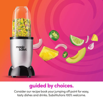 Compact Blender, Magic Bullet 250W Motor & 11-Piece Set