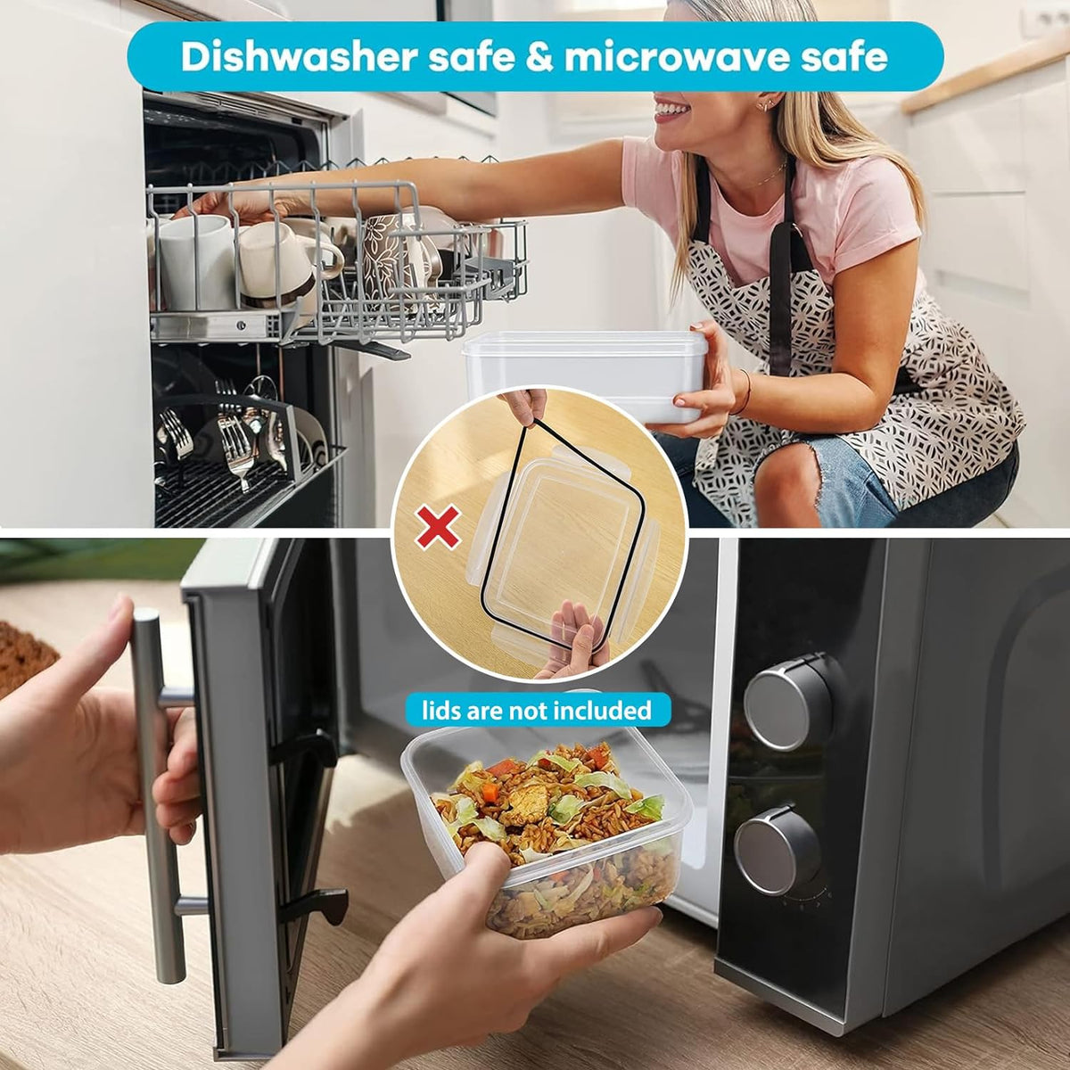 Leakproof Fridge Food Storage Bins With Colander - Freshmage 5 Pack