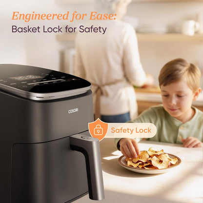 6 Qt TurboBlaze Air Fryer With PFAS-Free Ceramic Coating Cosori