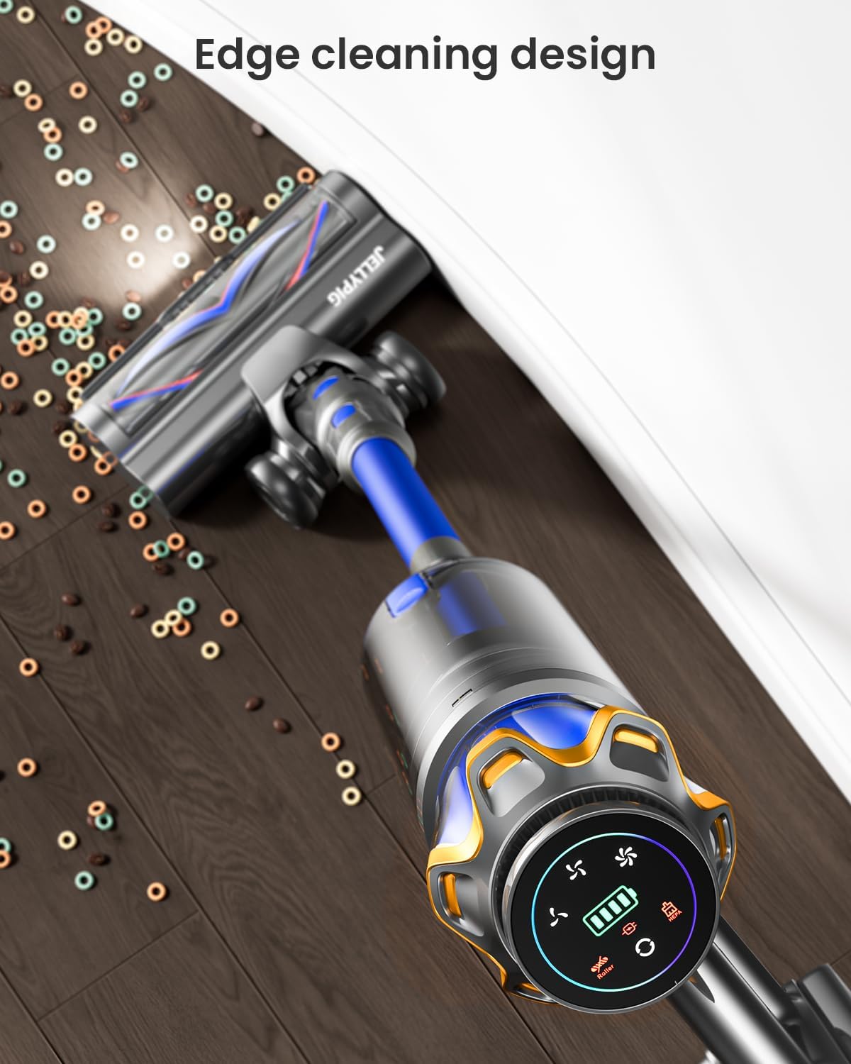 JELLYPIG X100 Cordless Stick Vacuum With 55KPA Suction