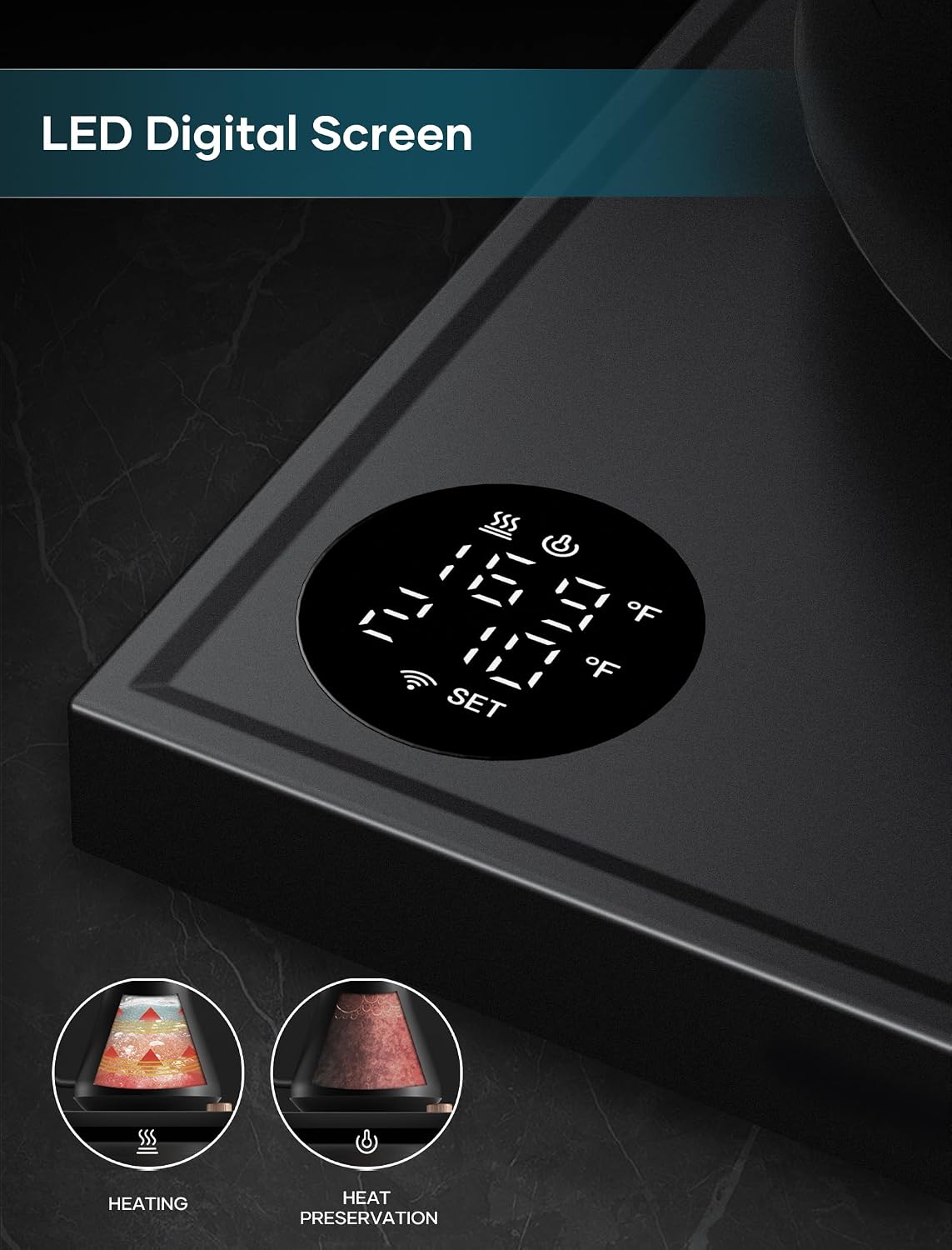 INTASTING Gooseneck Electric Kettle with Precise Temp Control, 0.9L