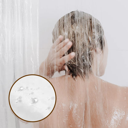 Clear Shower Liner with Rustproof Grommets & Magnets Barossa Design