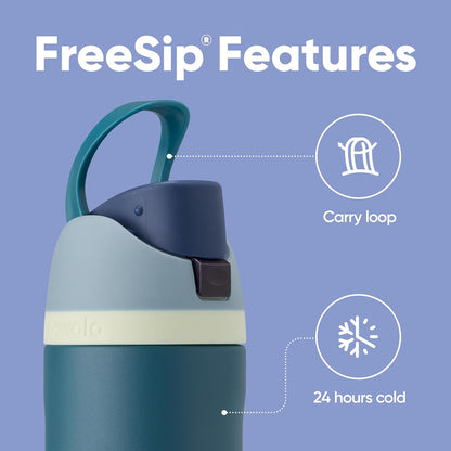 Owala FreeSip 24 Oz Insulated Water Bottle With Straw And Spout