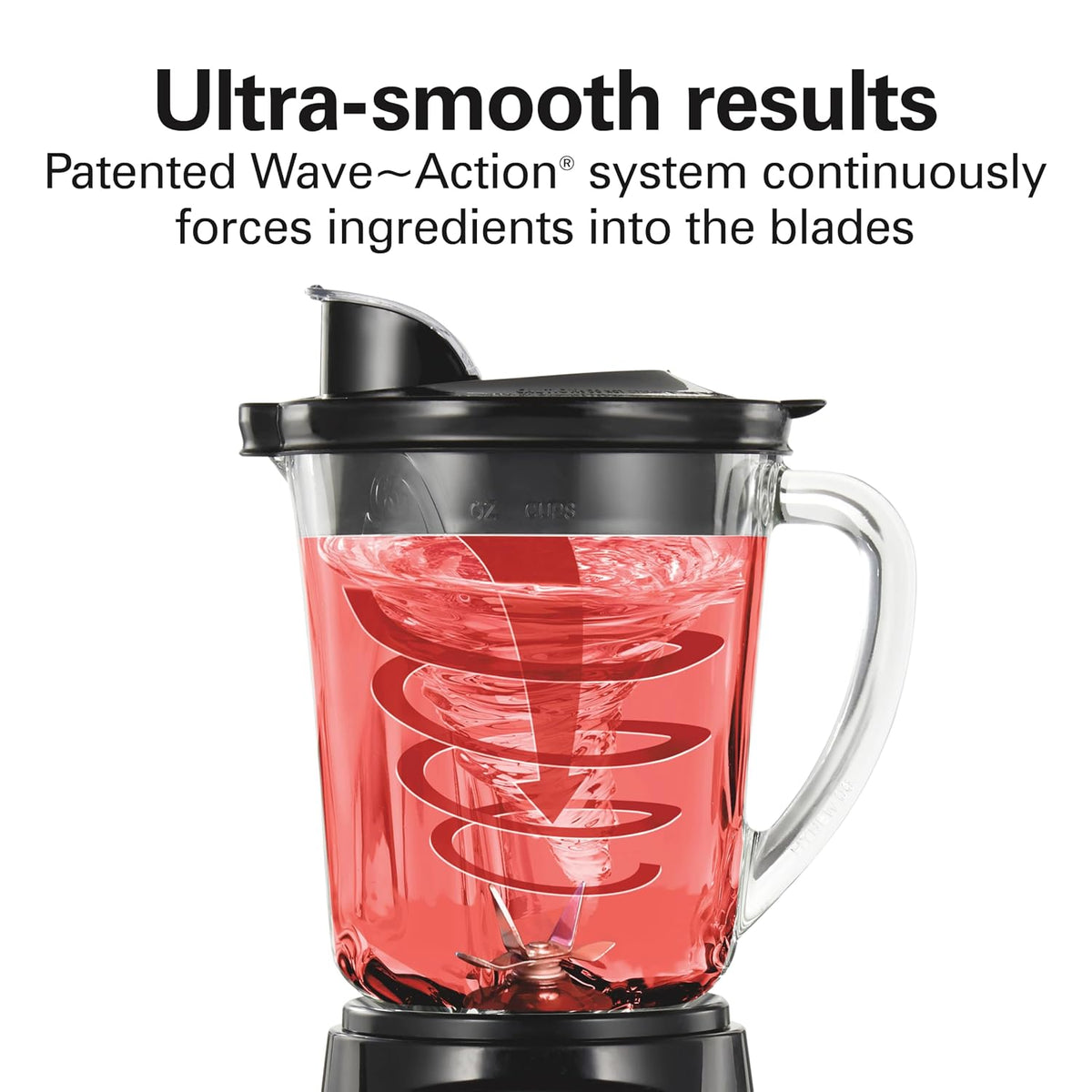 Wave Action Countertop Blender 40 Oz Glass Jar, 700W Hamilton Beach