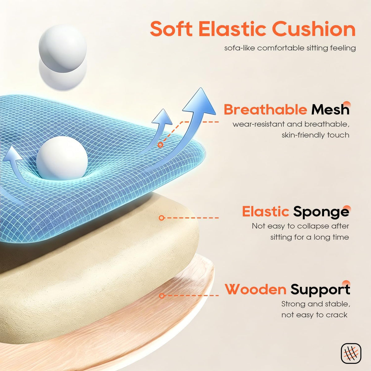Ergonomic Mid-Back Desk Chair with Breathable Mesh and Lumbar Support
