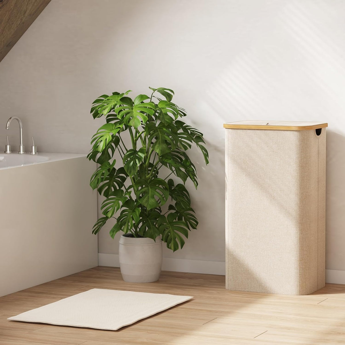 Foldable Laundry Hamper With Lid And Removable Bag, Lifewit 100L