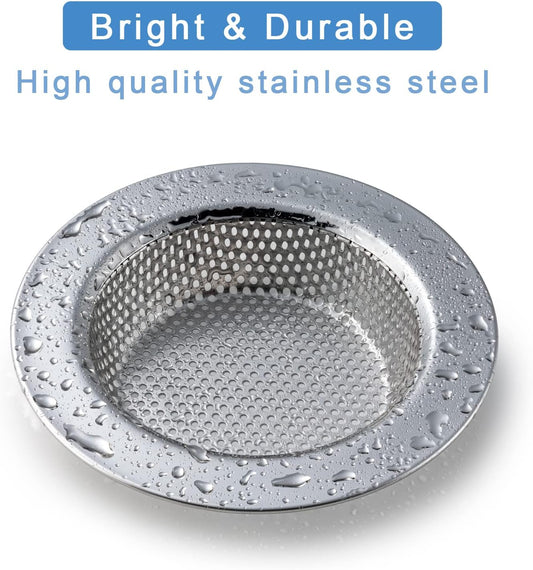 Kitchen Sink Strainer 2-Pack, Honmein Rustproof Stainless Steel