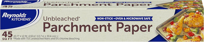 Non-Stick Parchment Paper Roll for Baking, Reynolds, 45 Feet
