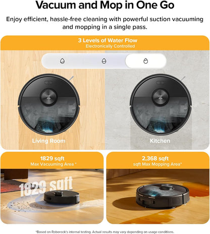 Self-Empty Robot Vacuum for Pet Hair, Roborock Q7 M5+, 10000Pa Suction