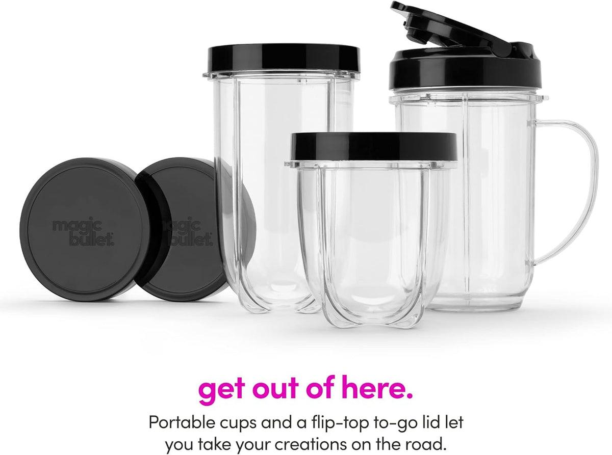 Compact Blender, Magic Bullet 250W Motor & 11-Piece Set