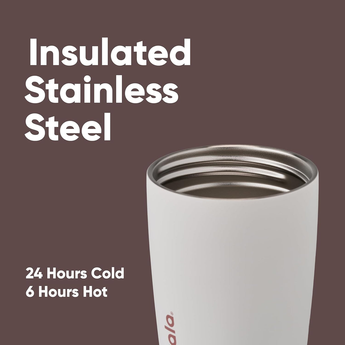 Leak-Proof Insulated Coffee Tumbler, 12 oz Owala SmoothSip Travel Cup