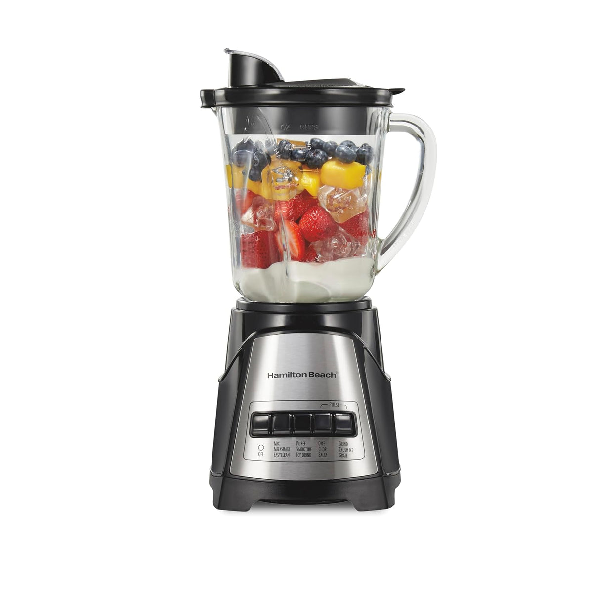Wave Action Countertop Blender 40 Oz Glass Jar, 700W Hamilton Beach