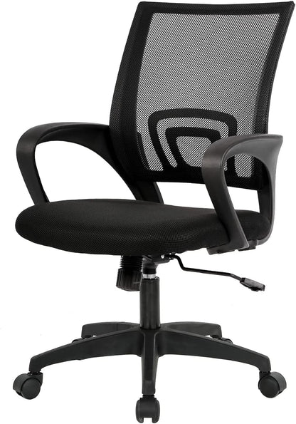 Ergonomic Mid-Back Desk Chair with Breathable Mesh and Lumbar Support
