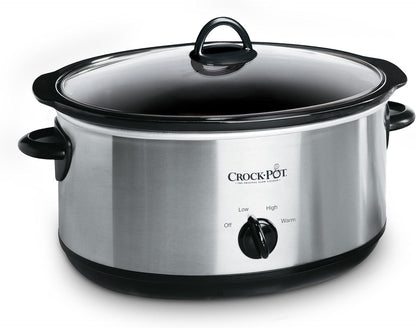 7-Quart Manual Slow Cooker, Crock-Pot Stainless Steel