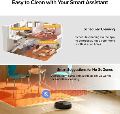Self-Empty Robot Vacuum for Pet Hair, Roborock Q7 M5+, 10000Pa Suction