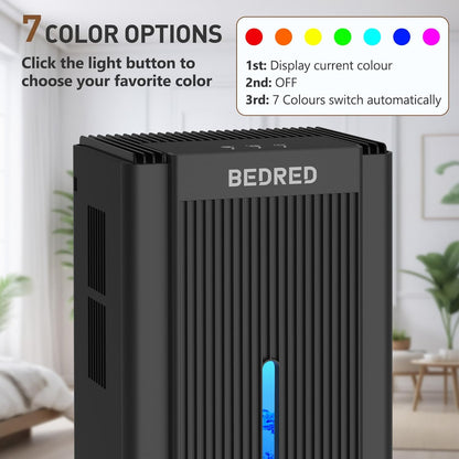 BEDRED 95oz Dehumidifier for 1000 Sq Ft with Auto Shut Off