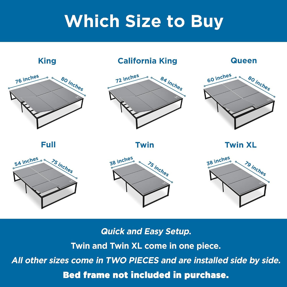 Queen Heavy Duty Bunkie Board Mattress Support, Meliusly Low Profile