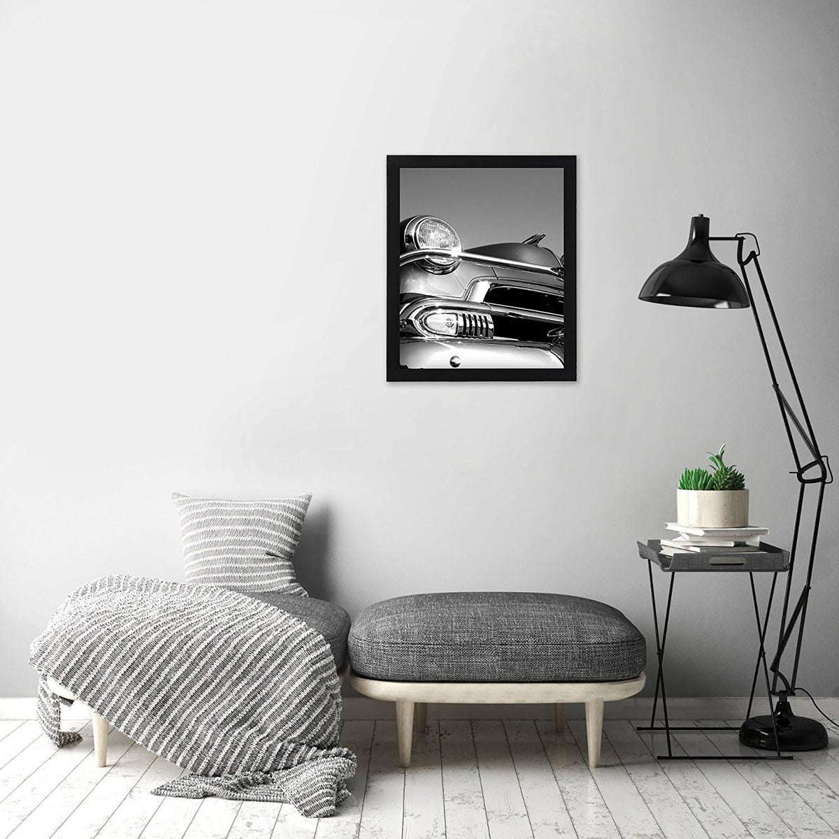 18x24 Poster Frame In Black With Polished Plexiglass And Wide Molding