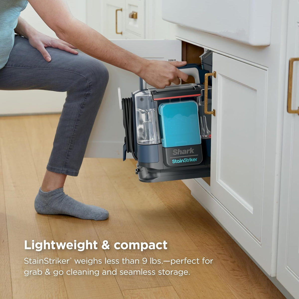 Portable Carpet Cleaner - Shark StainStriker, 4 Tools, OXY Formula